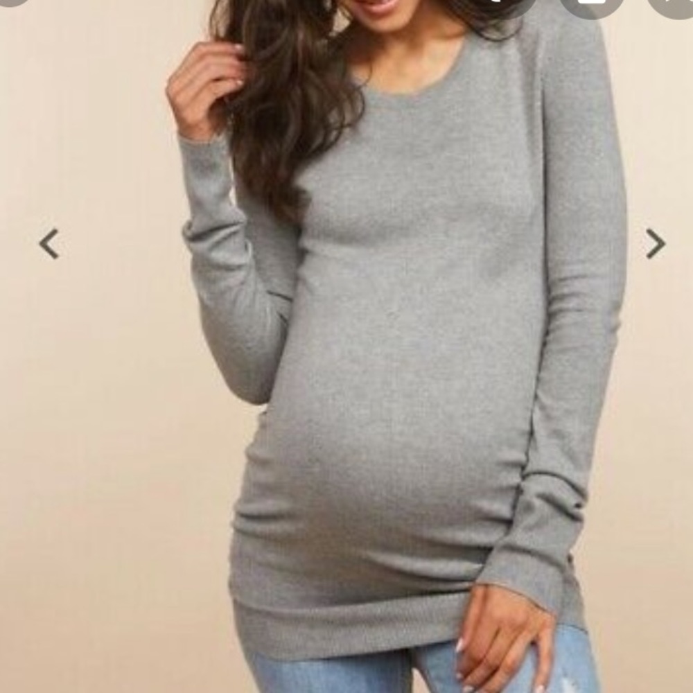 Motherhood Maternity gray lightweight sweater. M